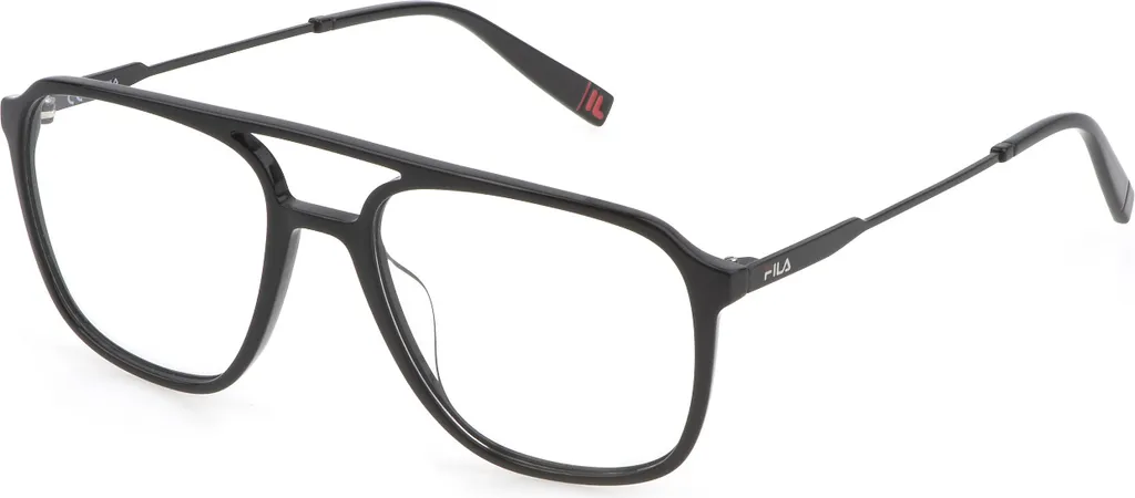 Lunettes Fila VFI213 confortables monture noire pour vision nette homme