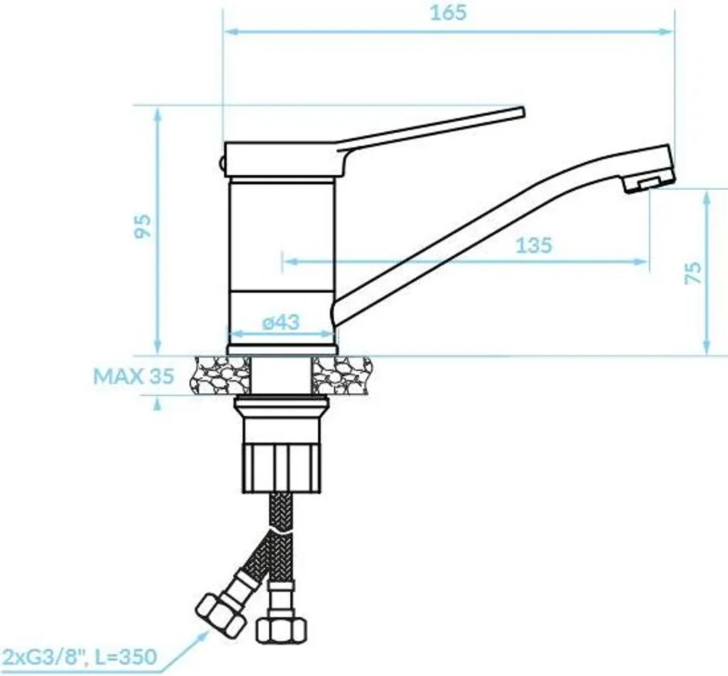 Rubinetto Lavabo Girevole Kuchinox Villa: Sicuro, Bello e Facile da Pulire - 2