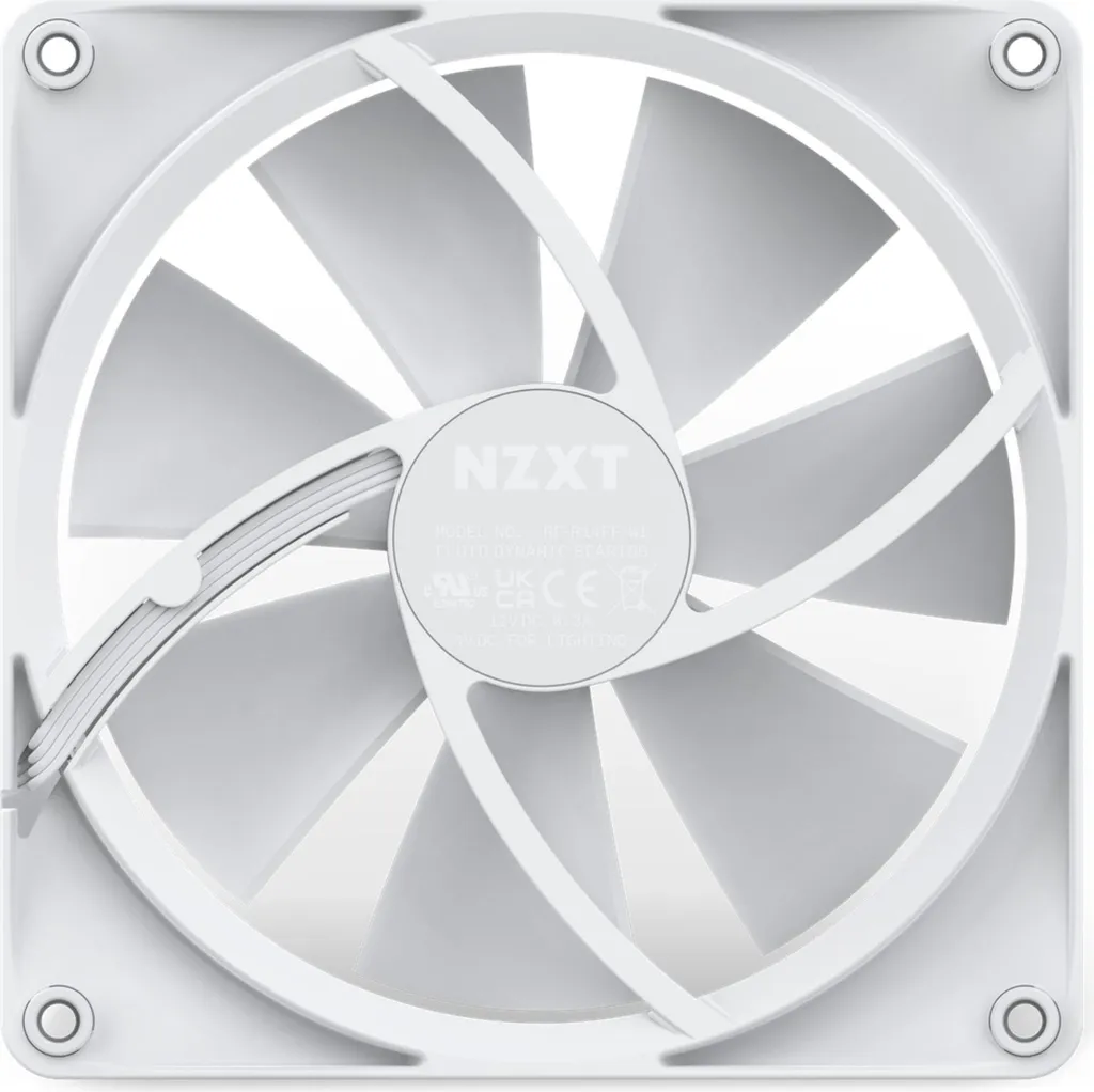 NZXT F140 RGB Ventola 140mm Bianca RF-R14SF-W1 | Silenzio e Stile