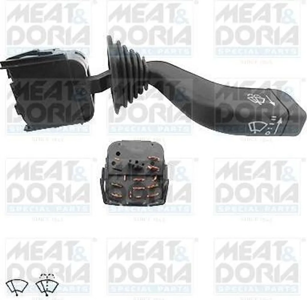 MEAT & DORIA 23208 Interruttore sul piantone dello sterzo OE 90243394 compatibile con Agila A, Astra F, Vectra, Tigra, Speedster, Omega, Corsa B, Combo, Calibra A, Astra G