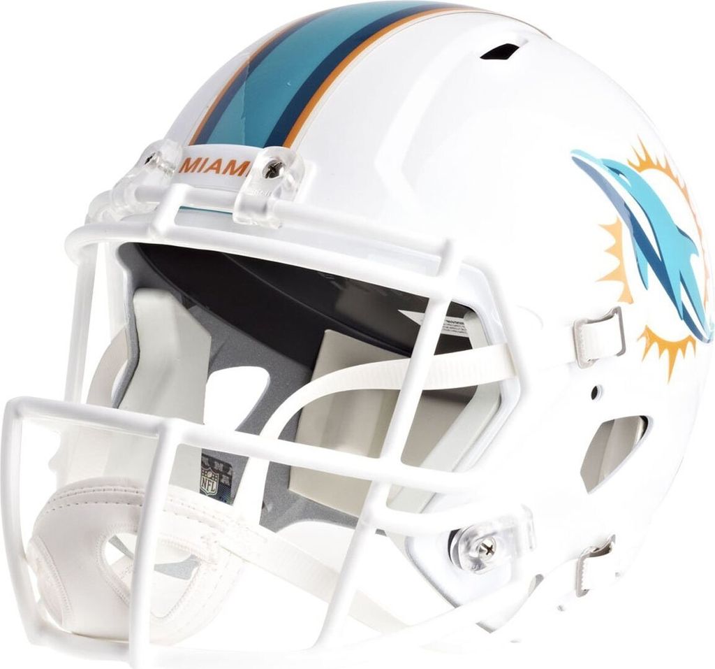 Riddell Speed Replica Football Helm - NFL Miami Dolphins