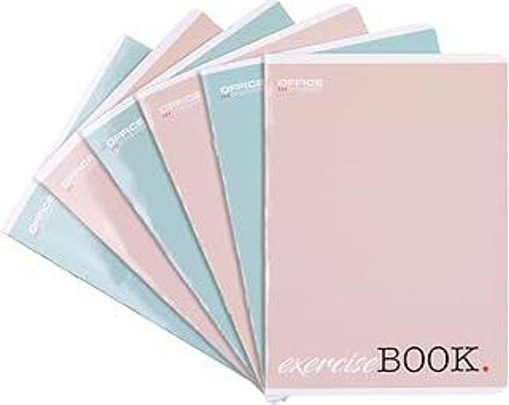 OFFICE PRODUCTS Schulheft/Format A5 32/32 Blatt Kariert/Mixed 8er Packung - 8 Stück/Packung Motive Sortiert/Für Junge Leute Kinder/mit Rand/Weiß...