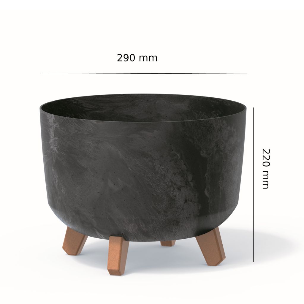 Blumentopf mit Füßen Pflanzkübel D 29 cm Kaufland.de