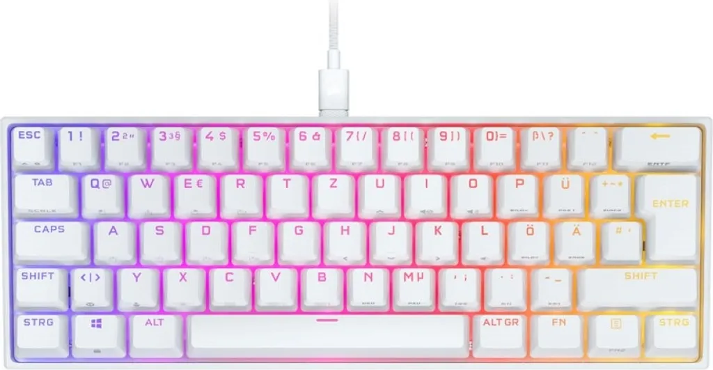 Clavier Corsair K65 RGB Mini - Switches Speed Silver et Format 60%