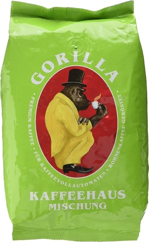 Joerges Gorilla Koffiehuis 1 kg Bonen, 1 kg, Káva, Stredne Obrázok produktu 