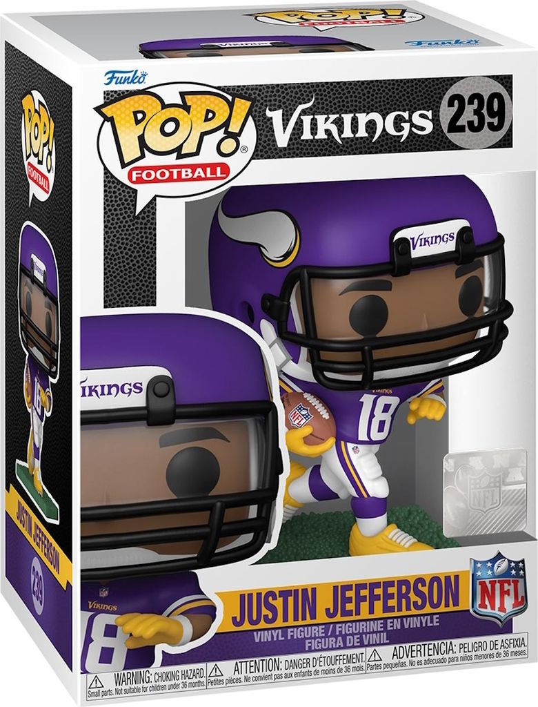 NFL Vikings - Justin Jefferson 239  - Funko Pop! Vinyl Produktbild 
