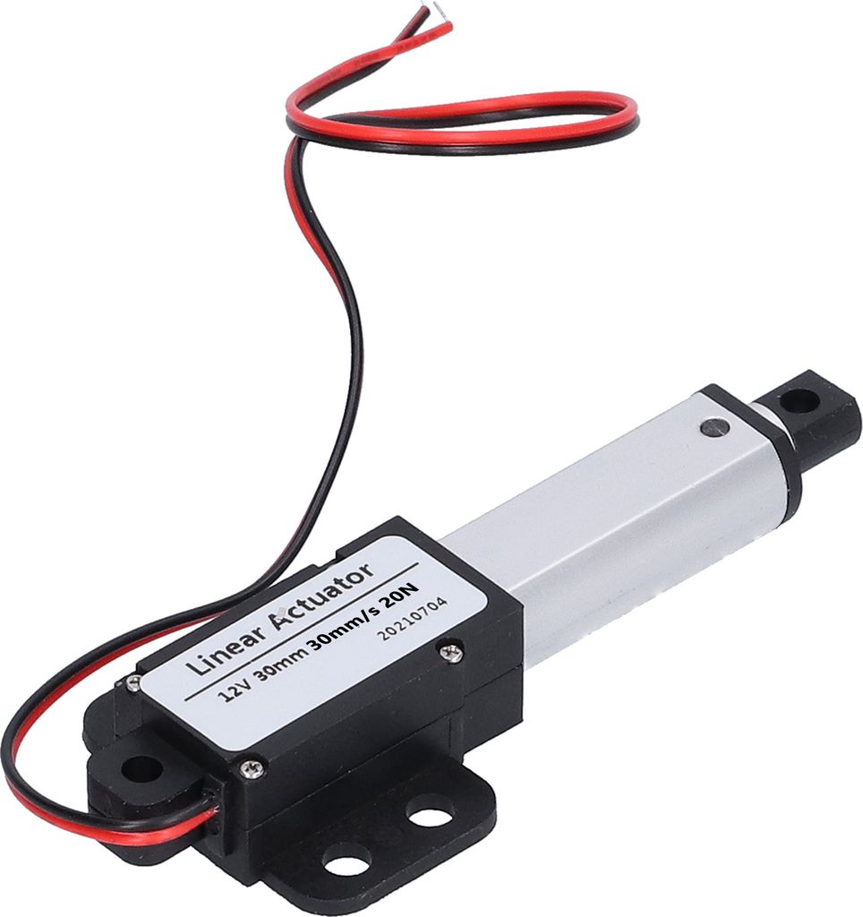 Linearantrieb DC 12V 30mm Hub Geräuscharm Kurzschlussschutz T Type Screw Mini Electric Linear Motion Actuator30mm/s?20N
