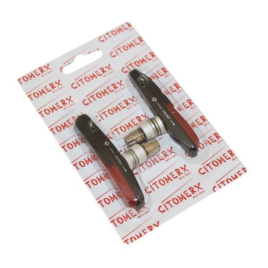 Bremsbeläge 72mm Dual Compound rot schwarz für Felgenbremse V-Brake Shimano XTR Deore XT