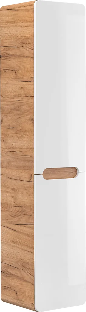 Rangement Salle de Bain 170 cm avec Panier à Linge pour Gain de Place