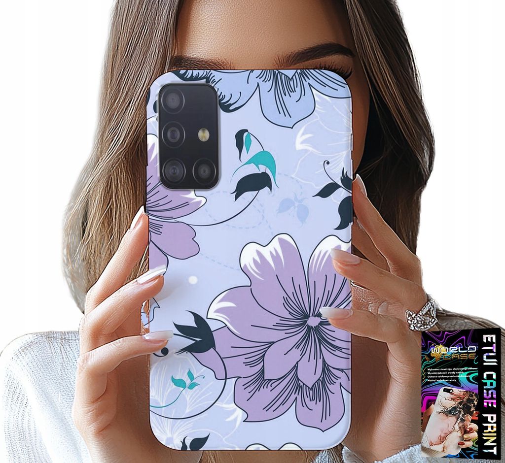 Fall Für Samsung Galaxy A51 - Floral Floral Mode Zurück Design