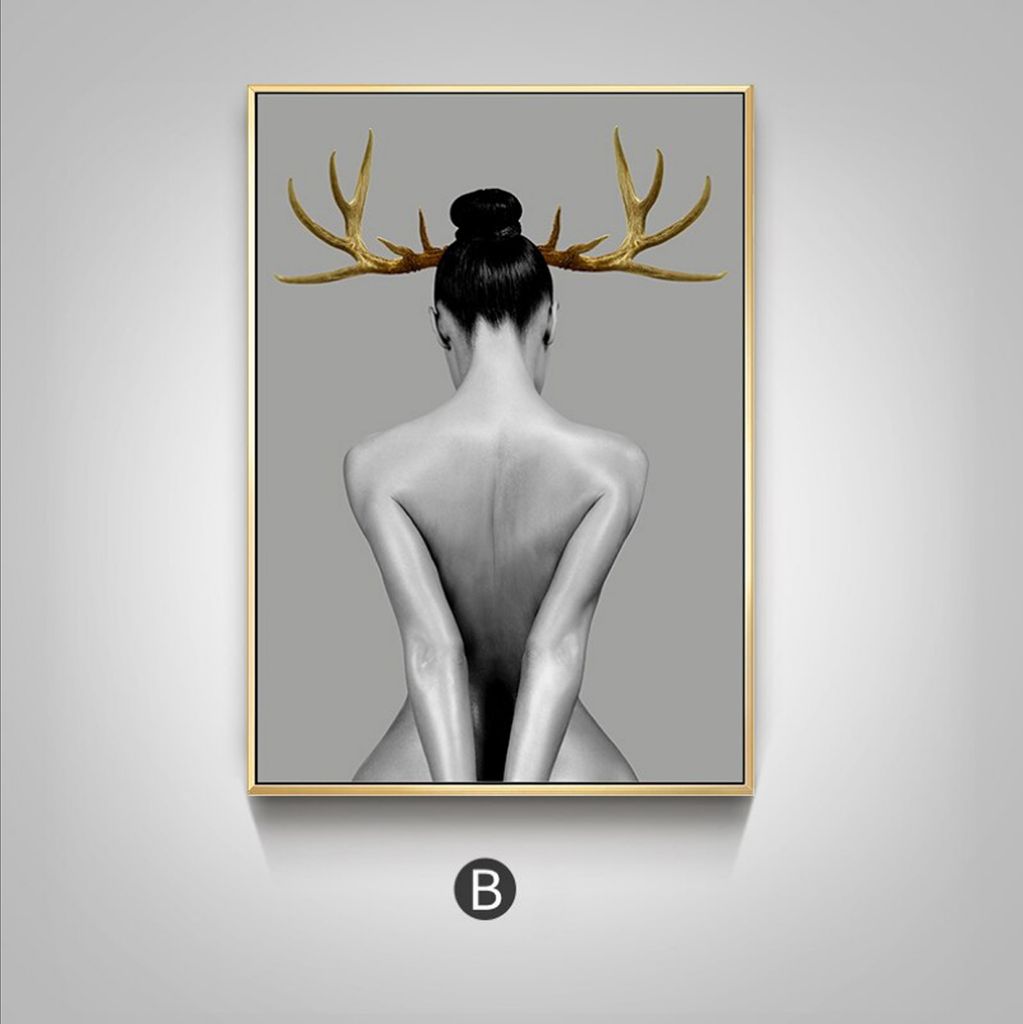TPFLiving Kunstdruck LW-72 (OHNE RAHMEN) Poster - Leinwand - Wandbild - Hochauflösender Giclée-Druck, langlebig und hochwertig - Nordic Art - Abs...