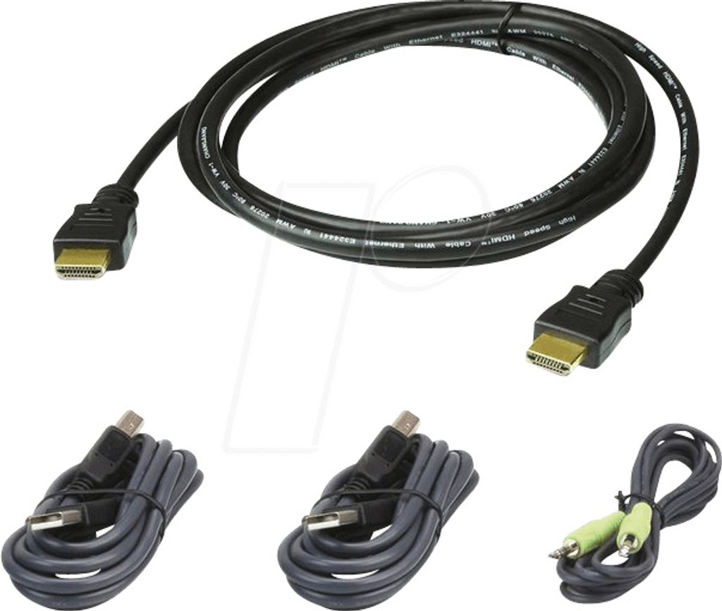 ATEN 1,8 M USB HDMI Secure KVM Kabel-Set, 1,8 m, HDMI, Produktbild 