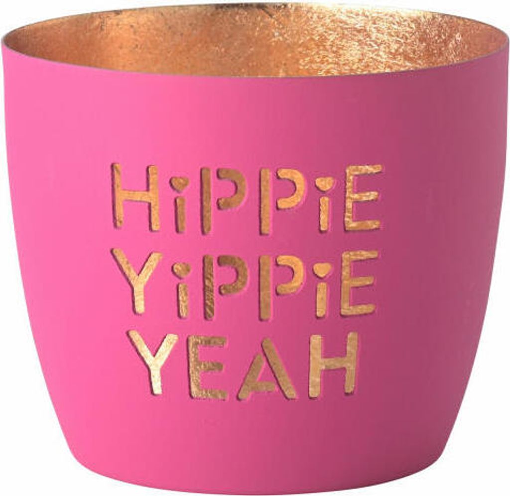 Gift Company Windlicht Madras Hippie yippie yeah M, Produktbild 