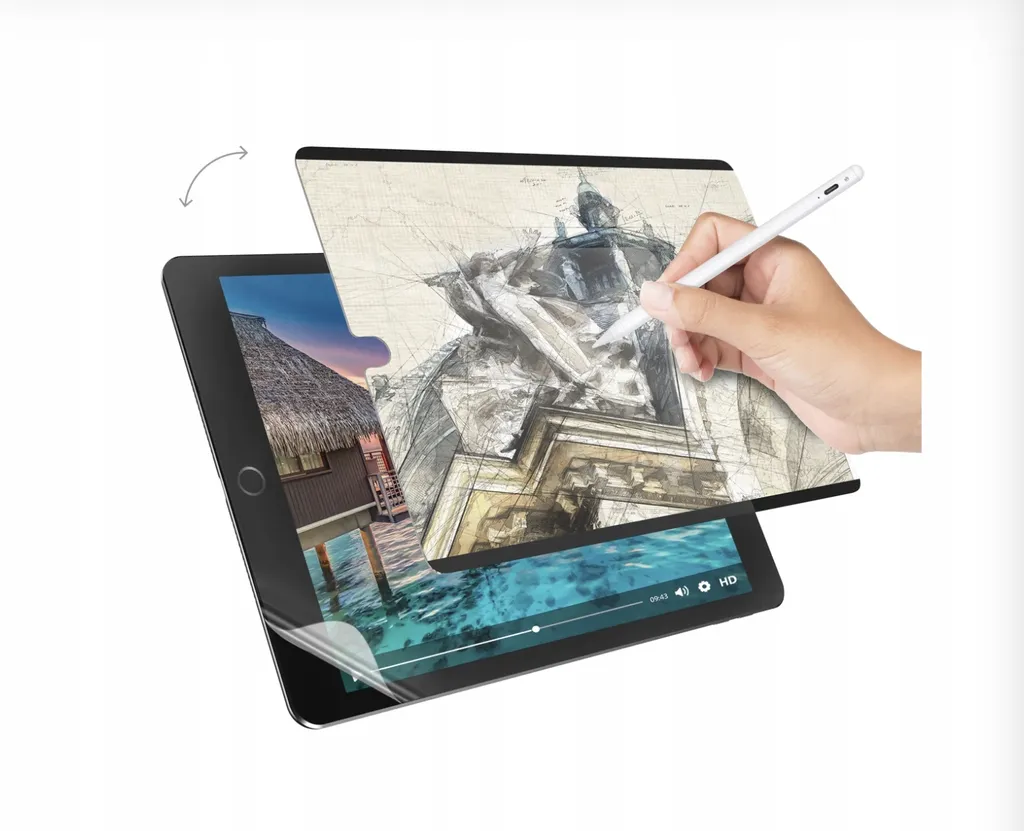 SwitchEasy SwitchPaper iPad 10.2: Pellicola Magnetica Removibile 2-in-1