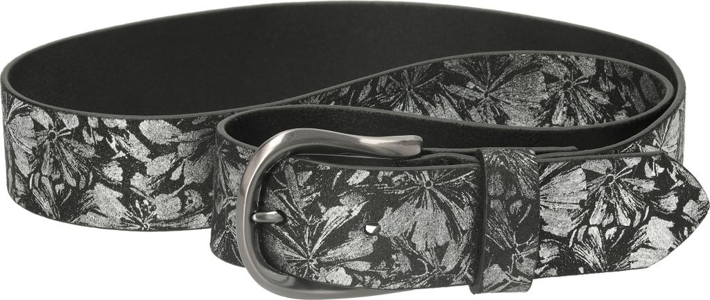 Tamaris Damengürtel - 101705 Ledergürtel Layla in Schwarz (Länge: 130cm)--