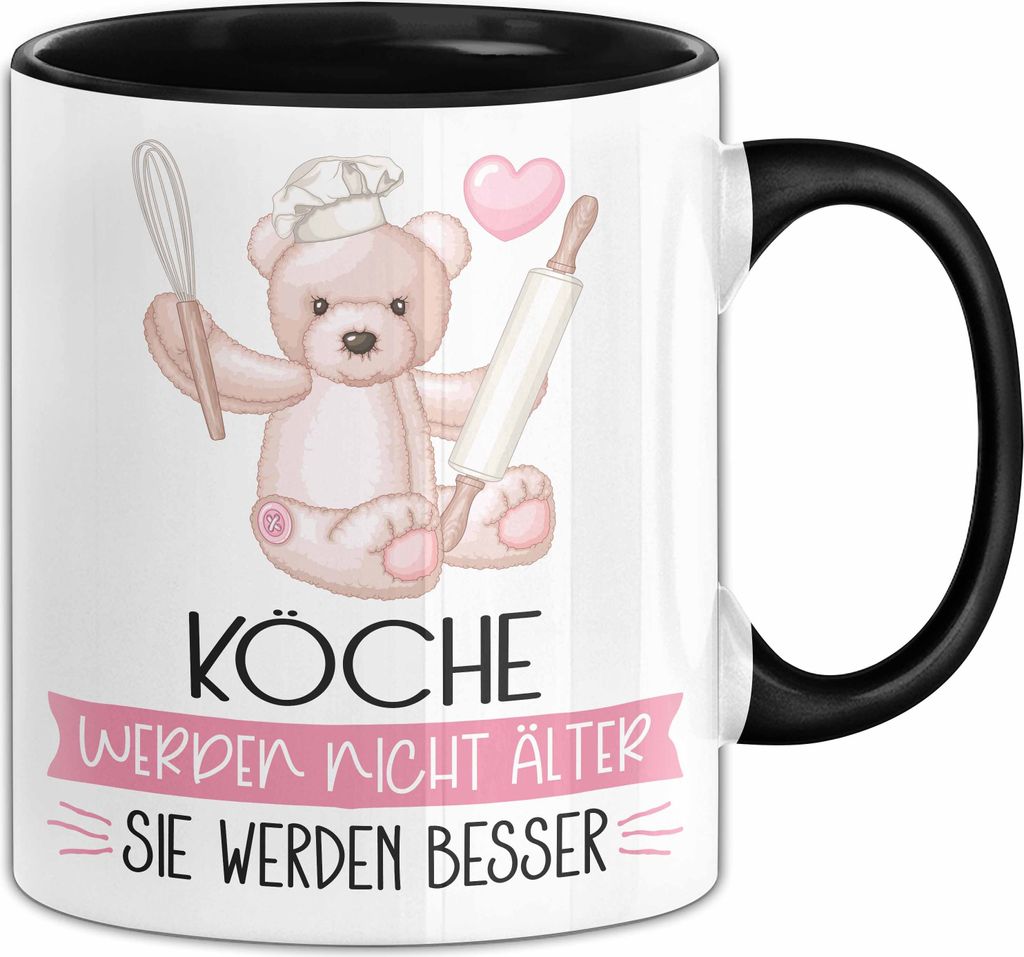 Köche Werden Nicht Älter Sie Werden Besser Koch Geschenk Tasse Lustiger Spruch (Schwarz)
