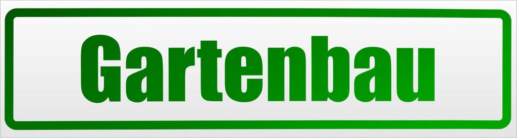 Kiwistar Gartenbau Magnetschild Schild magnetisch - 60cm Grün - reflektierend - Magnetfolie für Auto PKW Kfz