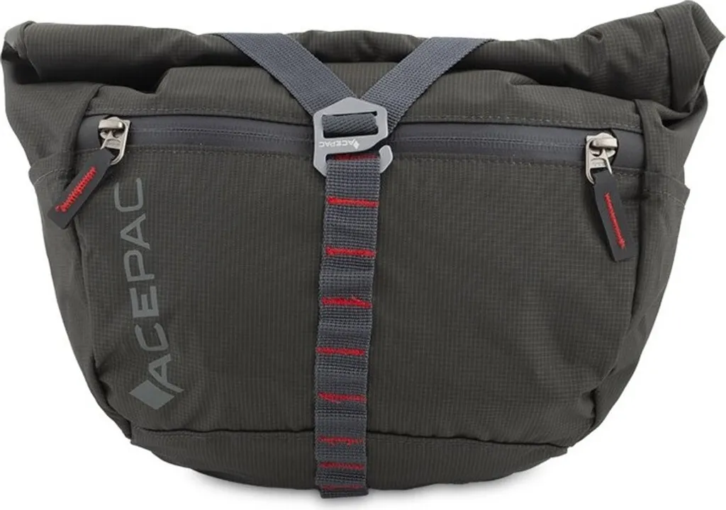 Sacoche de cintre étanche Acepac Bar Grey 5l pour cyclotourisme et VTT