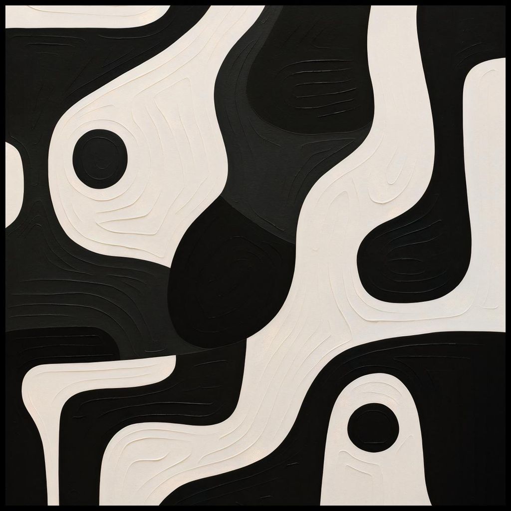 Plakat 90x90cm Kontrastierende Harmonie