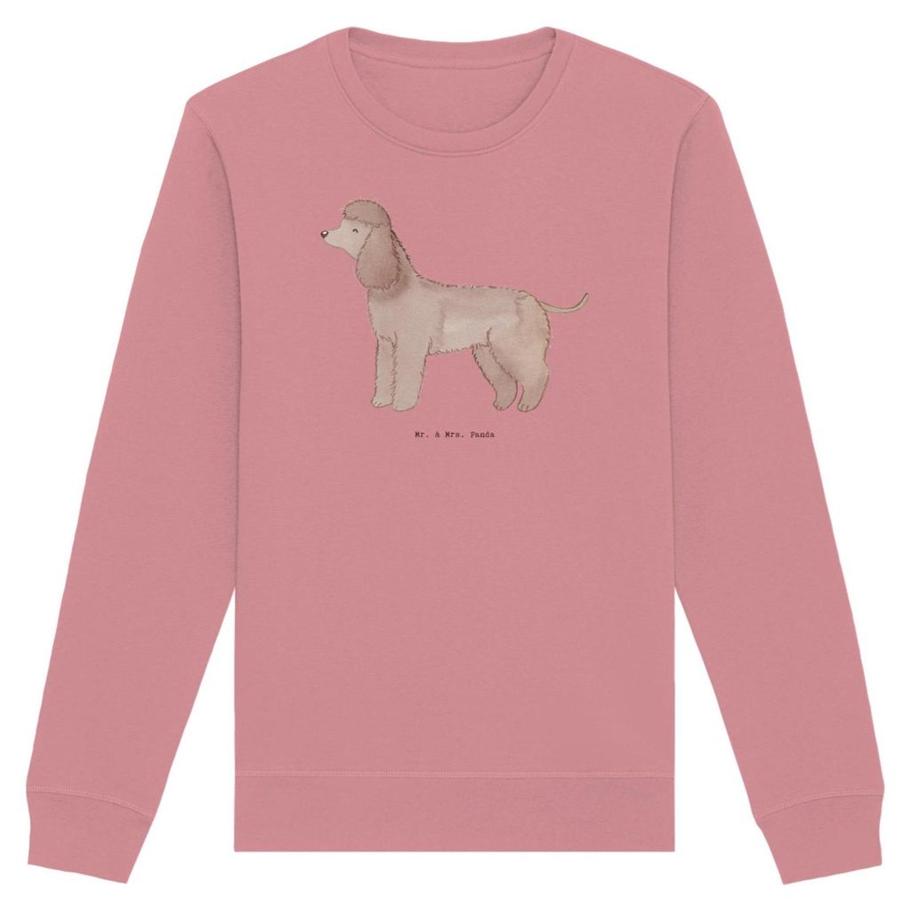 Mr. & Mrs. Panda Baumwoll Pullover Irish Water Spaniel Moment Größe M - Canyon Pink - Geschenk, Jagdhund, Sweater, Sweatshirt, Bio, Pulli