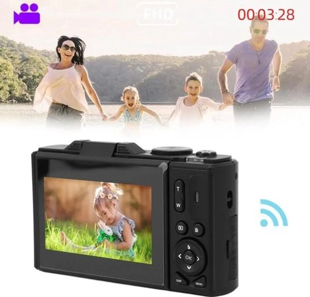 Caméra vlog 4K compacte avec écran rabattable et stabilisation vidéo - 2