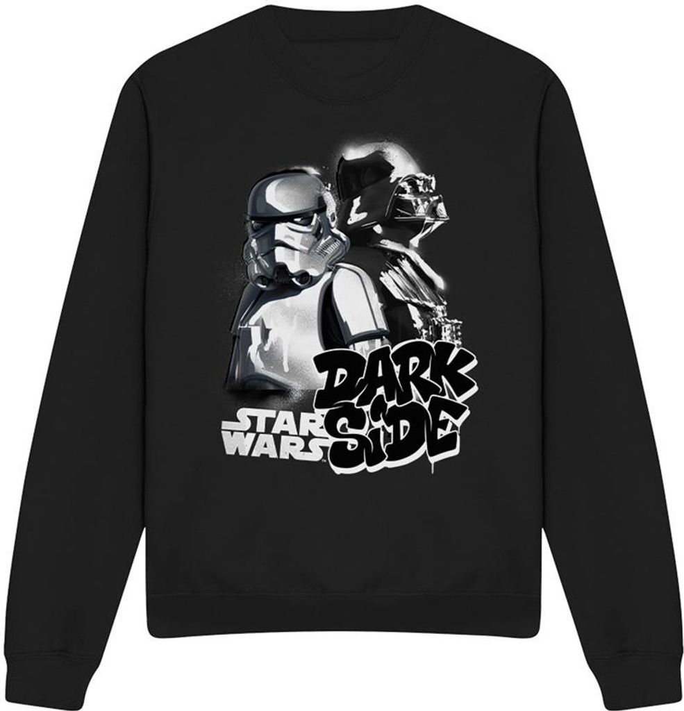 Star Wars - "Dark Side Duo" Sweatshirt für Herren/Damen Uni TV3642 (XXL) (Schwarz)
