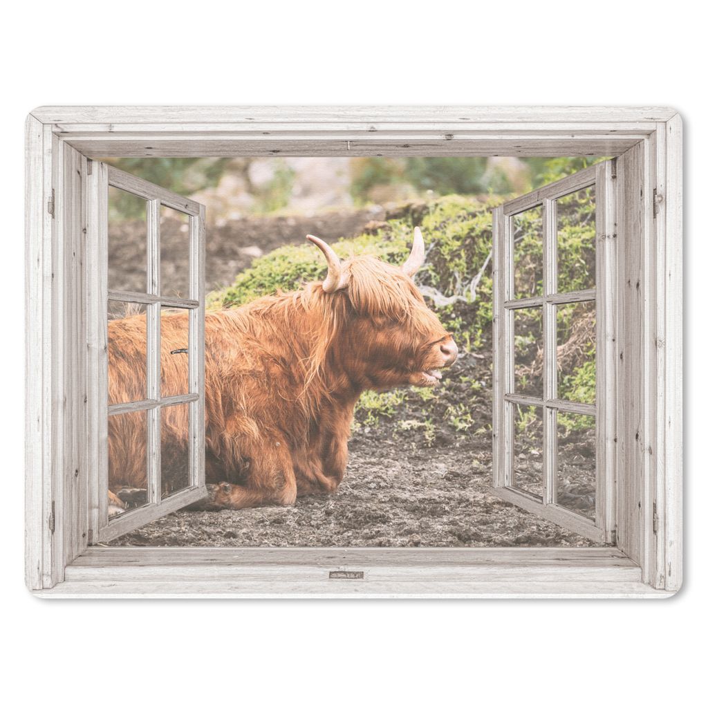 MuchoWow® Mauspad Mousepad Schottischer Highlander - Produktbild 