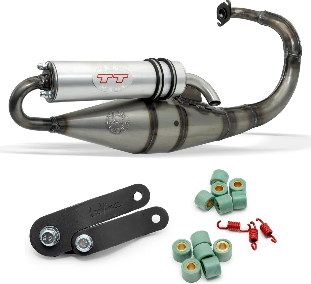 Pot d'échappement Complet LeoVince TT Aluminium MBK Buxi M 50cc