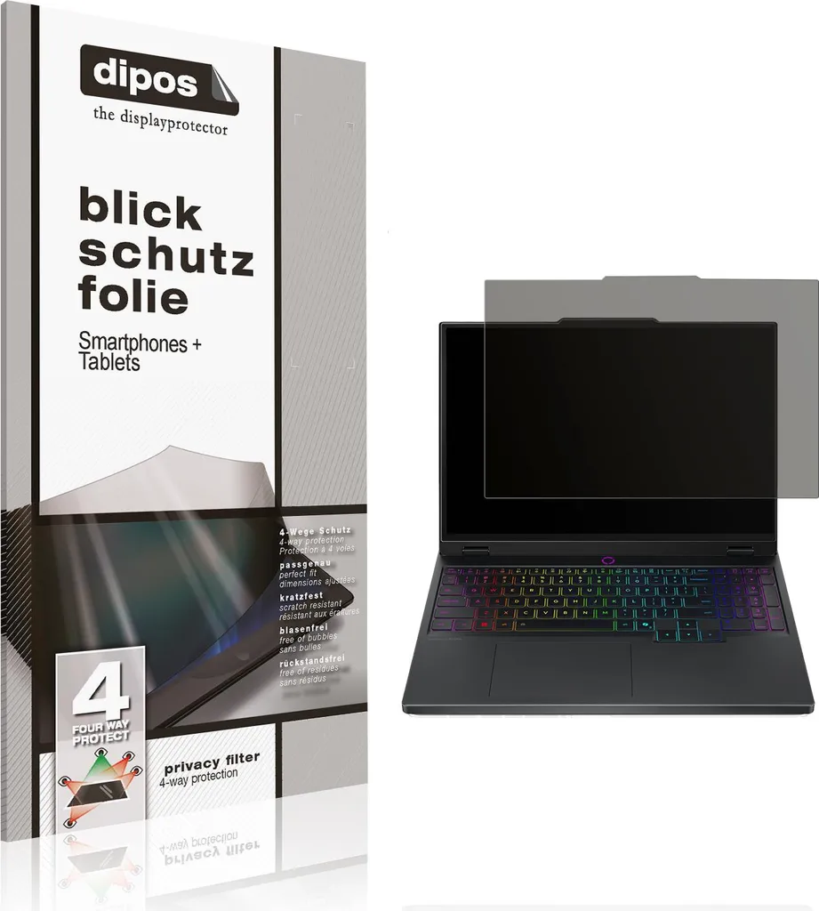 Pellicola Lenovo Legion 5 15IRX10 Privacy 4-Way - Protezione Vista 360°