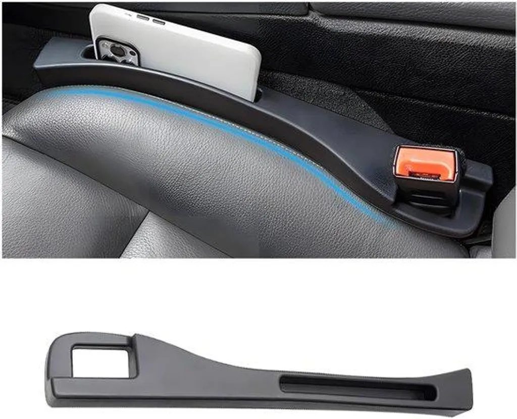 Coussin de fente pour siège auto gauche avec bouchon d'écartement noir