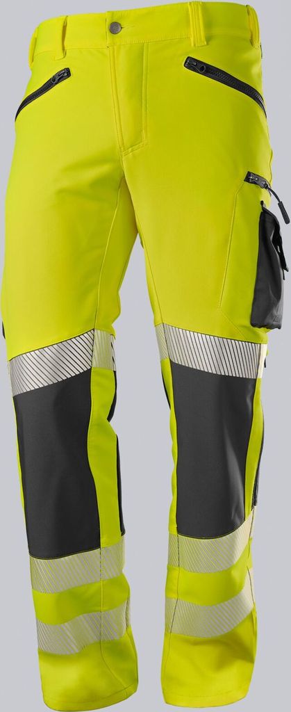 BP Superstretch-Hose für Herren warngelb/anthrazit, Gr. 52s