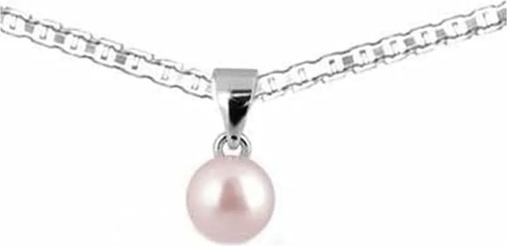 Gioielli New Bling: Collana Donna M932444053 Perla Rosa Argento