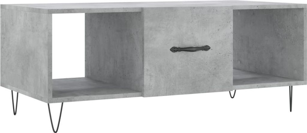 vidaXL Couchtisch Betongrau 102x50x40 cm Holzwerkstoff