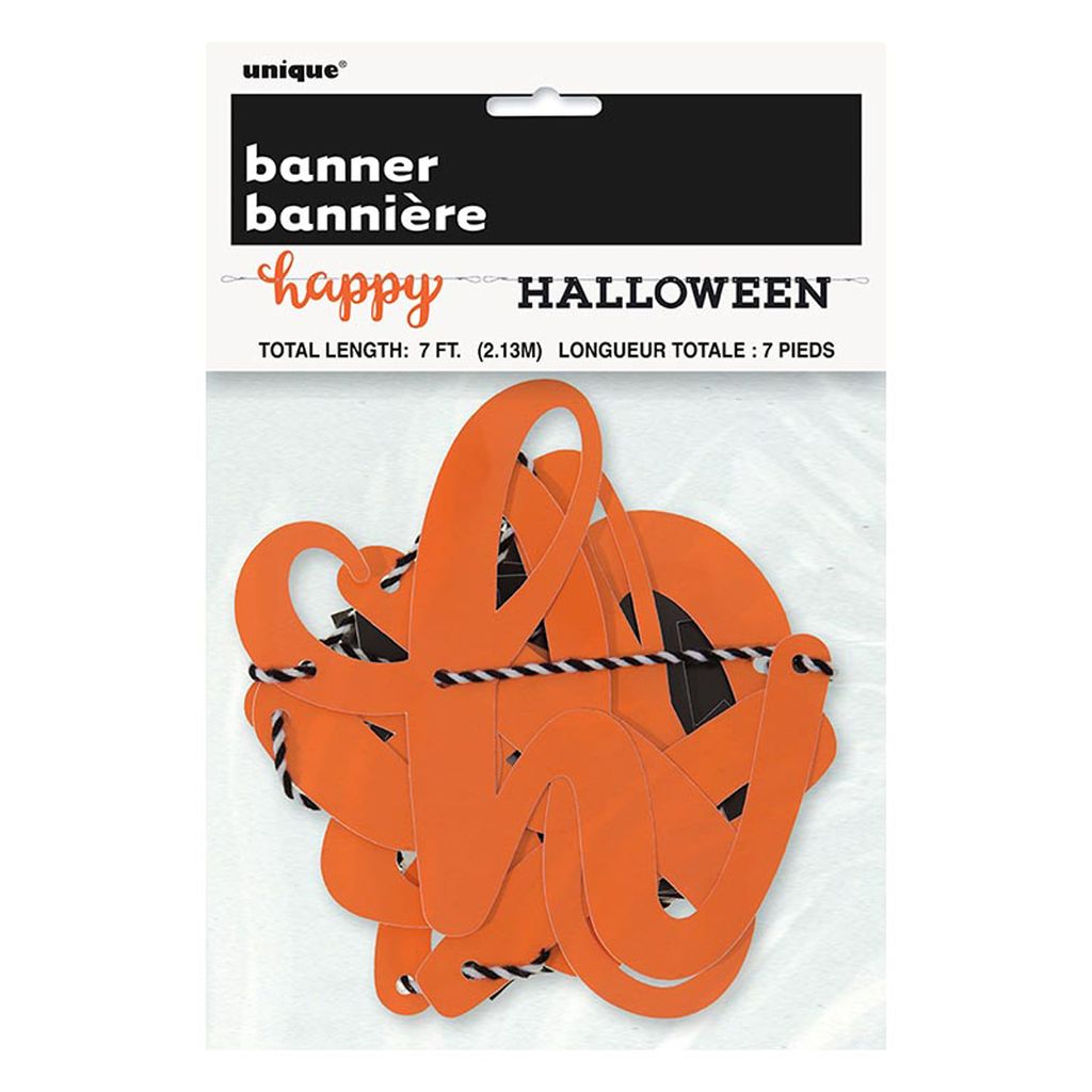 Buchstabengirlande Happy Halloween 2-teilig ca. 213 cm Halloween Dekoration
