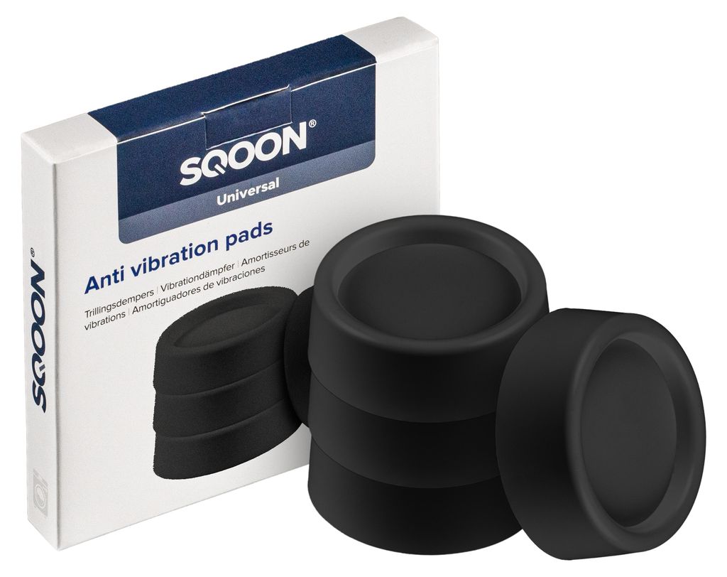 SQOON Vibrationsdämpferfür Waschmaschinen 4 Stück, Universal Schwingungsdämpfer, Für unter die Waschmaschine oder den Trockner, Waschmaschinen...