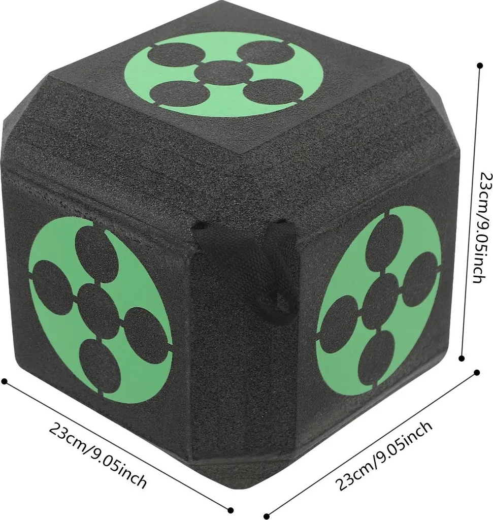 Cible de tir à l'arc cube vert clair anti-transpercement - 2