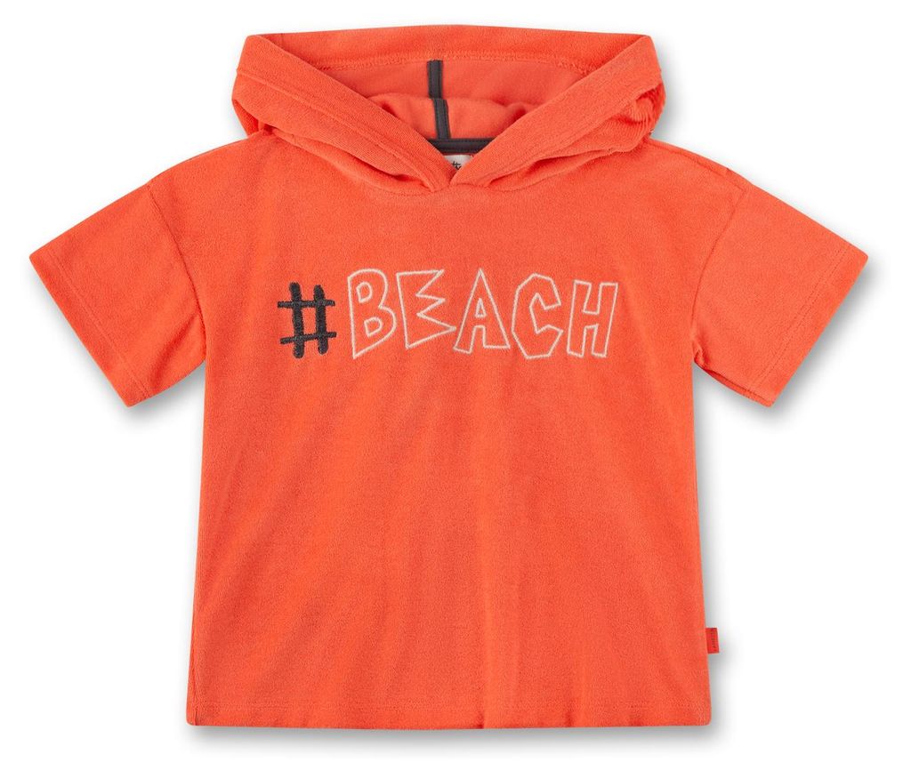 Sanetta Pure Jungen-Sweatshirt kurzarm mit Kapuze rot #Beach 92