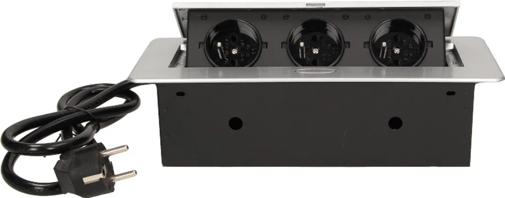 Prise encastrable 2500W argent pour supprimer les câbles visibles