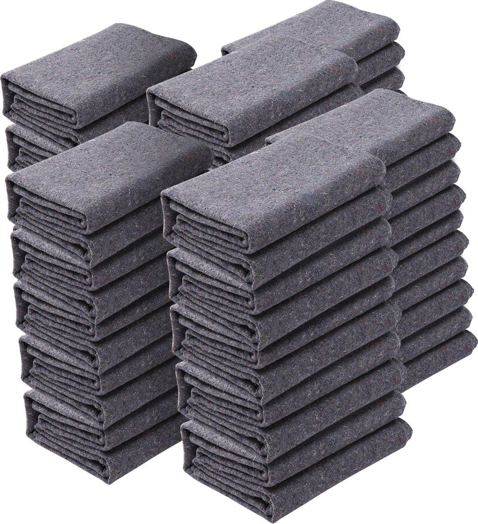 VEVOR 12x Umzugsdecken 1829x1372mm Möbeldecken recycelte Baumwolle Lagerdecken Umzug Packdecken Transport-Decken Möbelpackdecken Verpackungsdecke...