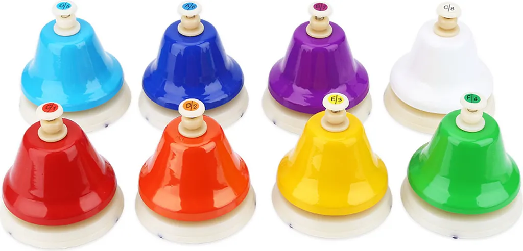 Apprendre la Musique en s'Amusant : Cloches à Main Do Majeur Scolaires