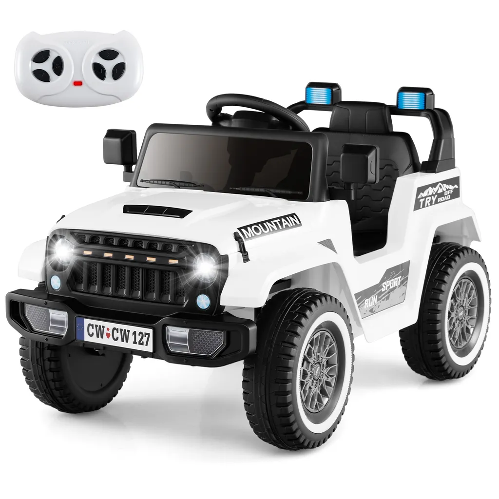 Véhicule électrique pour enfants style 4x4 tout-terrain 12V avec musique