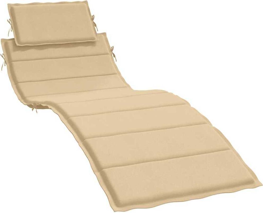 vidaXL Polštář na lehátko Melange Beige 186x58x4 cm látka Obrázek produktu 