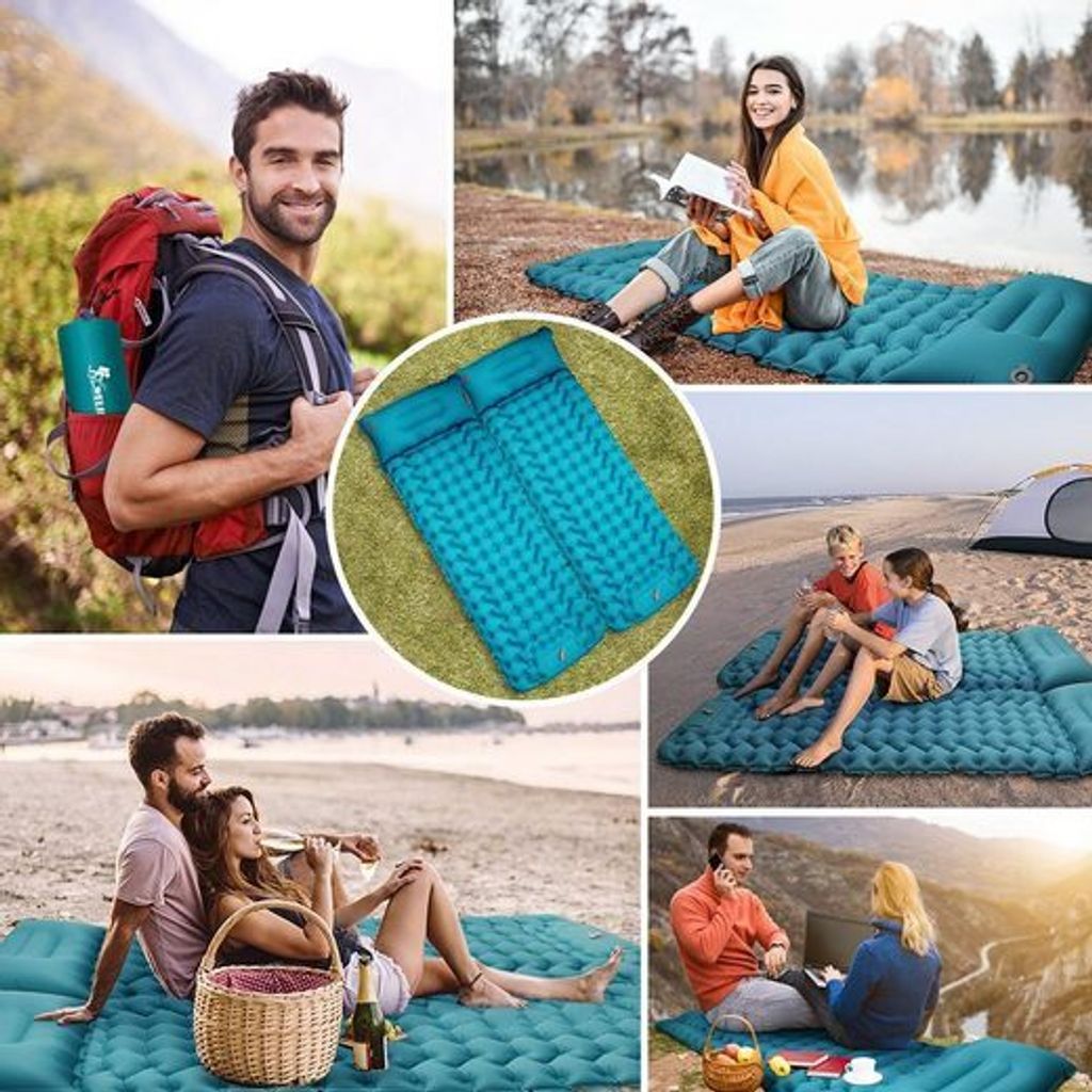 Isomatte Camping Aufblasbar, 9cm Dicke Isomatten Camping Produktbild 6