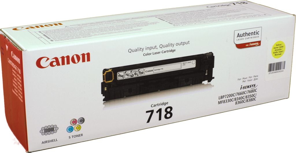 Canon CRG-718 Y, 2900 Seiten, Gelb, 1 Stück(e) Produktbild 