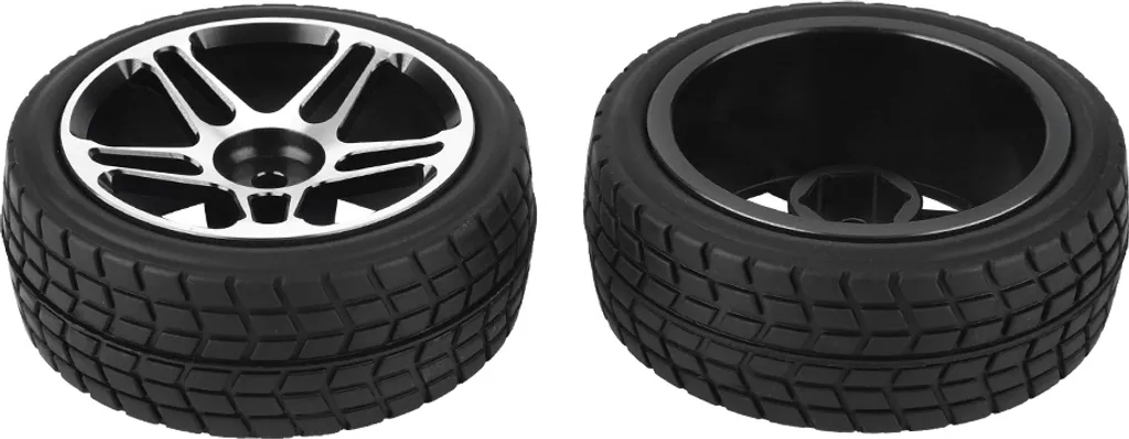 Pneus en caoutchouc 67mm pour Redcat HSP RC Truck - Lot de 2 bleus