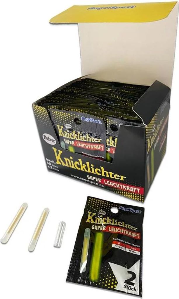 Angelspezi Pulver Knicklichter (Box 50x2Stück) Produktbild 