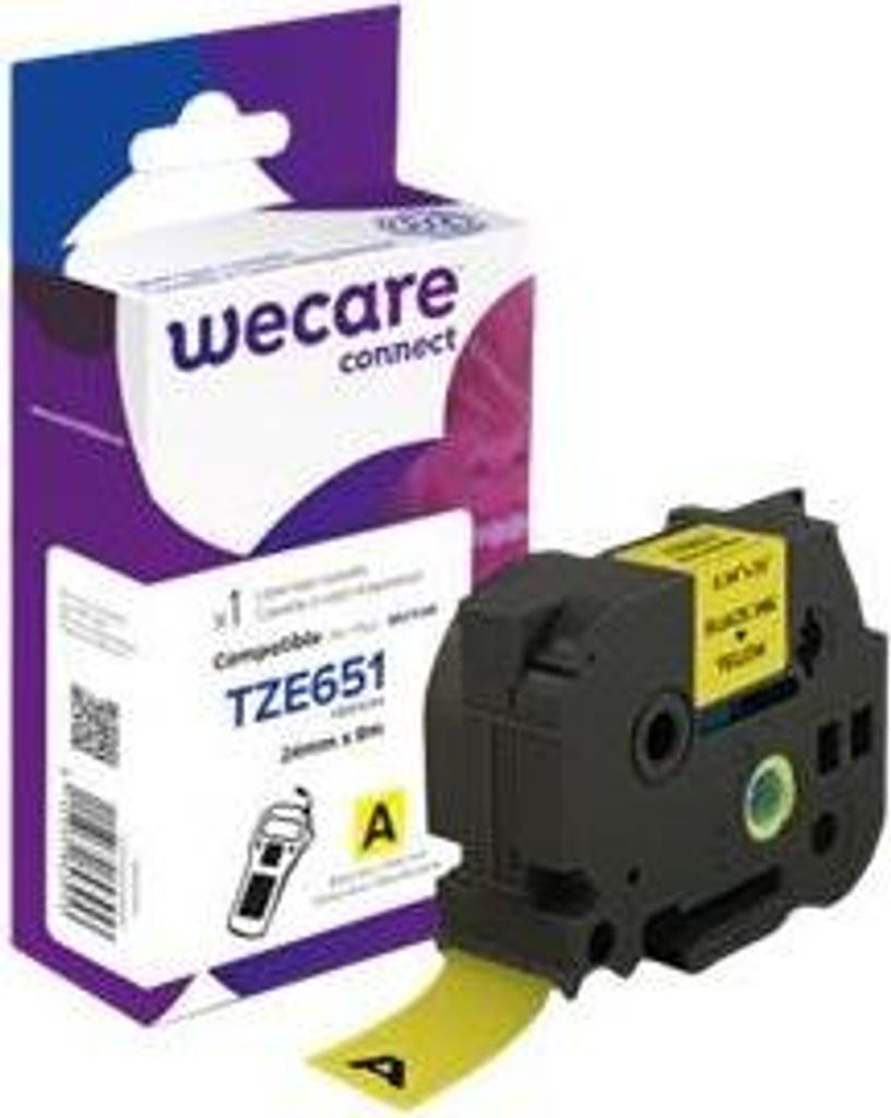 Armor K80032W4, Schwarz auf gelb, Brother, 2,4 cm, 8 m, 1 Stück(e)
