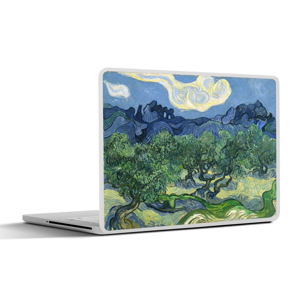 MuchoWow Laptop Aufkleber Sticker Cover Die Olivenbäume - Vincent van Gogh 31x22.5 cm - Laptop-Deko
