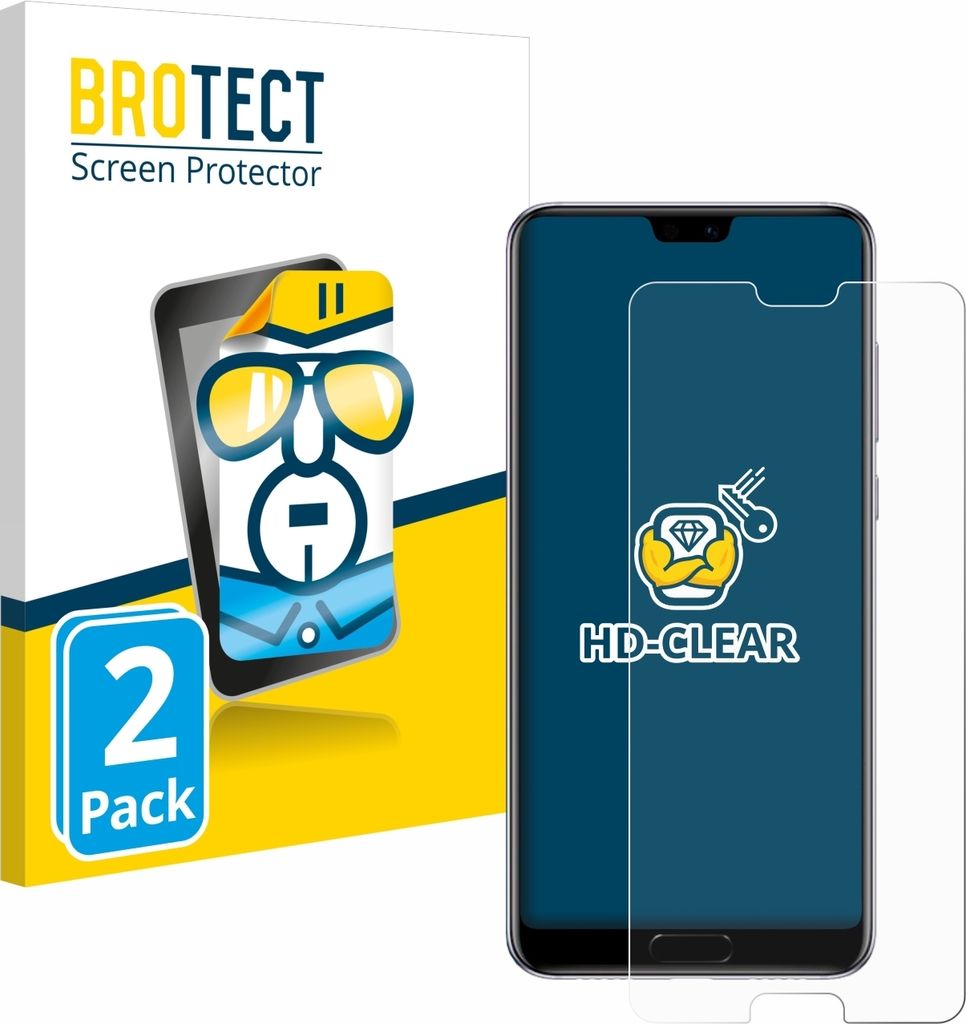 2x Für Huawei P20 Pro Schutzfolie BROTECT Displayschutz Produktbild 