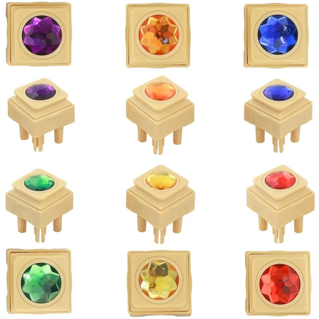 Masterkidz Diamants Colorés en Acrylique 72 pcs pour Tableau STEM